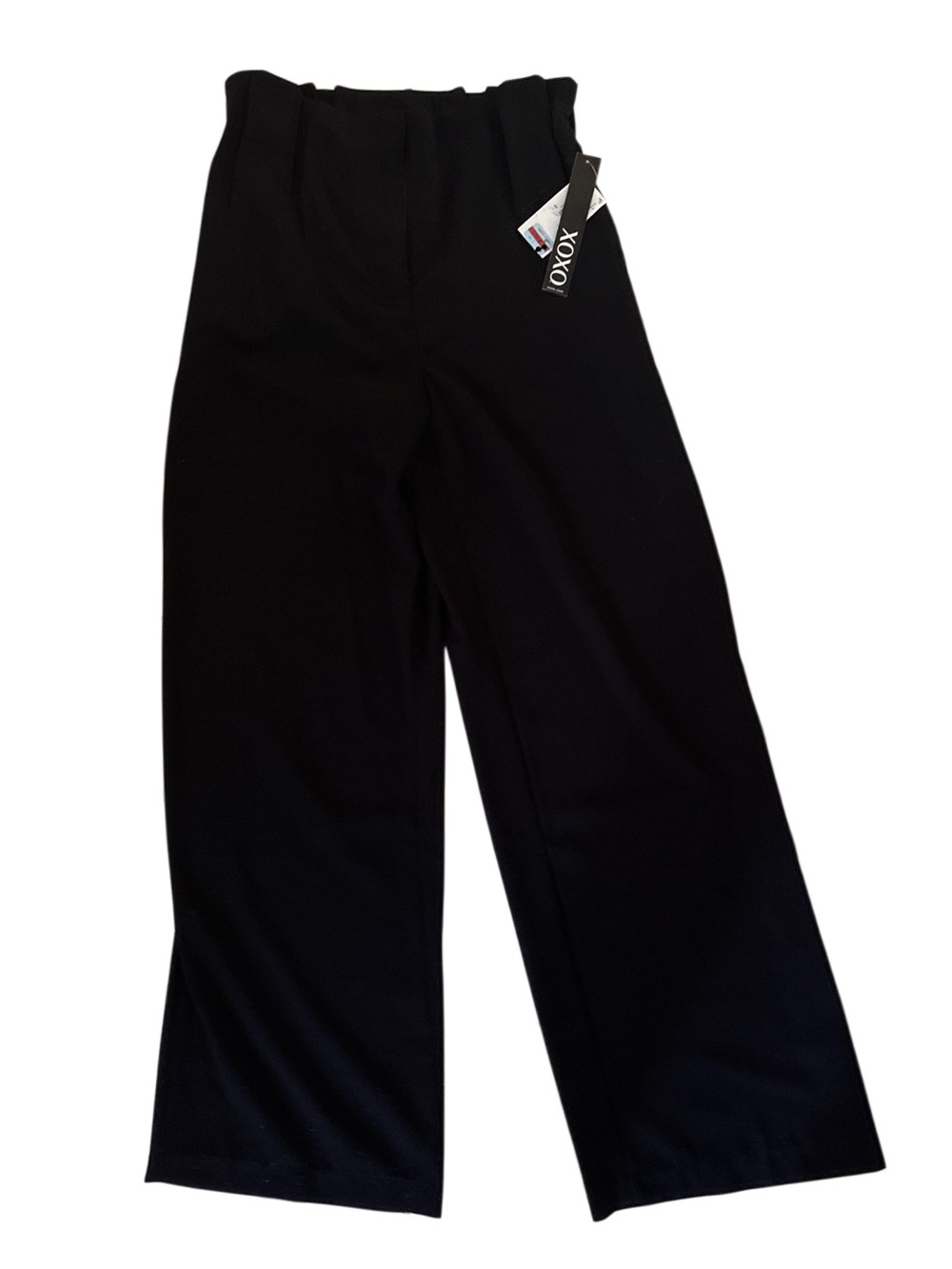 XOXO Women's Black Wide-Leg Pull-On Pants